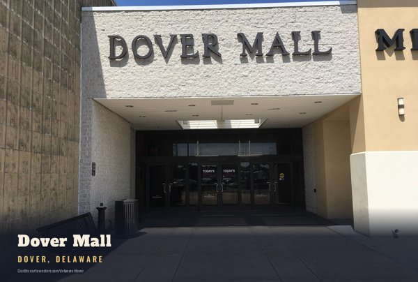 Dover Dover Mall Postcard artwork detail