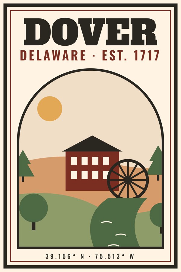Dover Garden Flag artwork detail