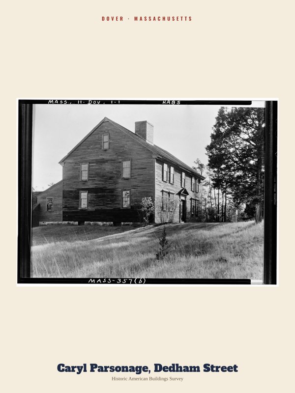 Dover Caryl Parsonage, Dedham Street Archive Print artwork detail