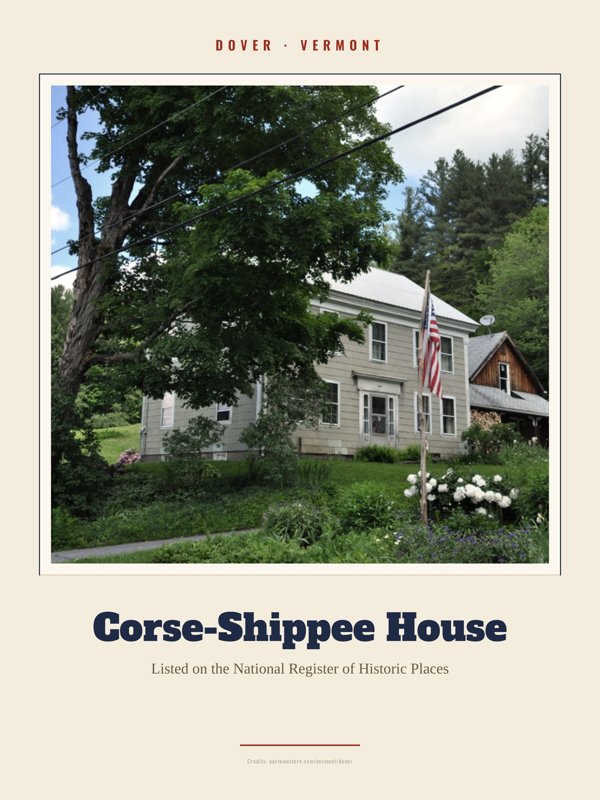 Dover Corse-Shippee House Landmark Print artwork detail