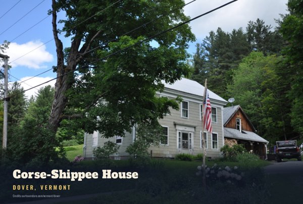 Dover Corse-Shippee House Postcard artwork detail