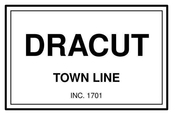 Dracut Cork Coaster artwork detail