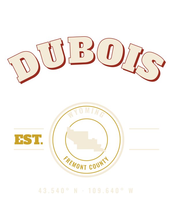 Dubois Est. Tee artwork detail