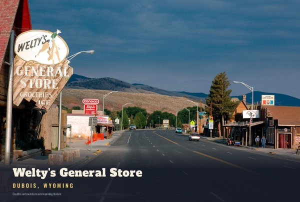 Dubois Welty's General Store Postcard artwork detail