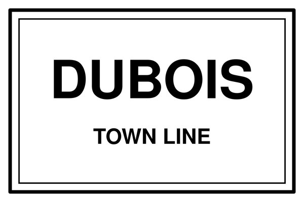 Dubois Cork Coaster artwork detail