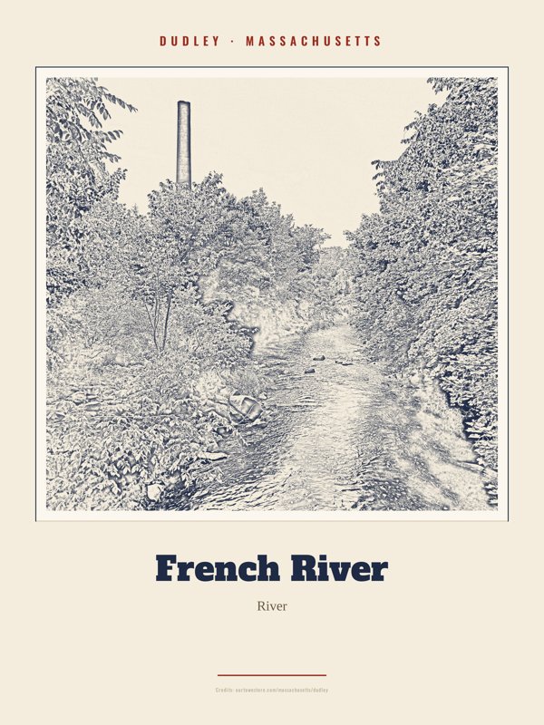 Dudley French River Landmark Print artwork detail