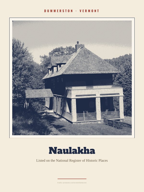 Dummerston Naulakha Landmark Print artwork detail
