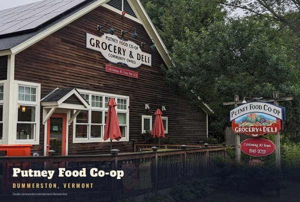 Dummerston Putney Food Co-op Postcard artwork detail