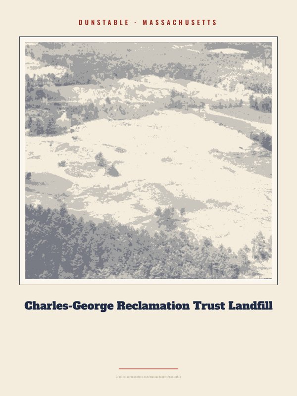 Dunstable Charles-George Reclamation Trust Landfill Landmark Print artwork detail