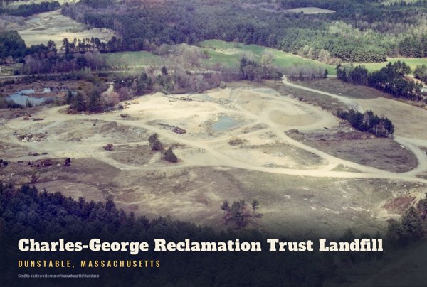Dunstable Charles-George Reclamation Trust Landfill Postcard artwork detail