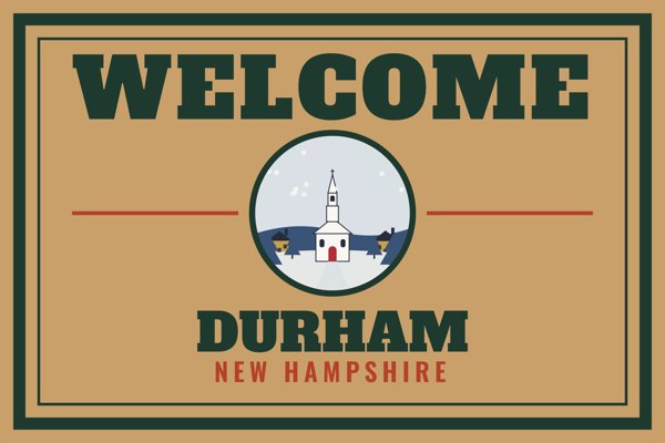 Durham Welcome Doormat artwork detail