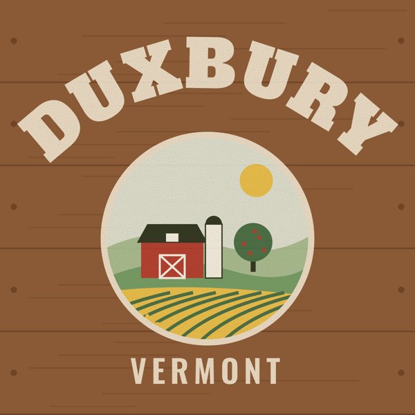 Duxbury Hometown Wood Sign artwork detail