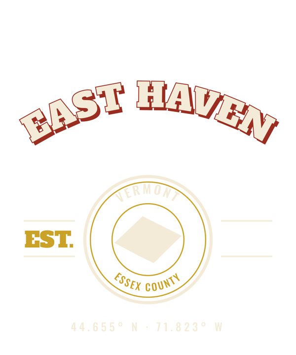 East Haven Est. Tee artwork detail