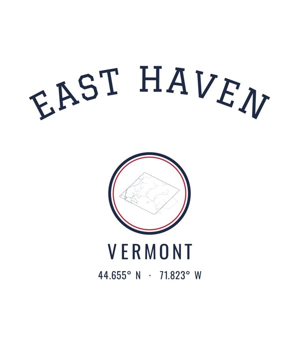 East Haven Hometown Ornament artwork detail