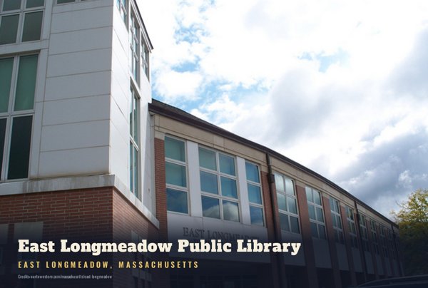 East Longmeadow East Longmeadow Public Library Postcard artwork detail