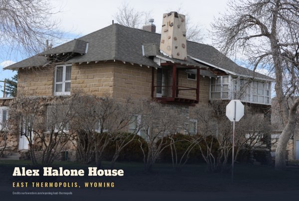 East Thermopolis Alex Halone House Postcard artwork detail