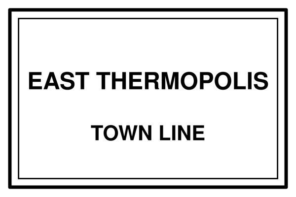 East Thermopolis Town Line Mug artwork detail