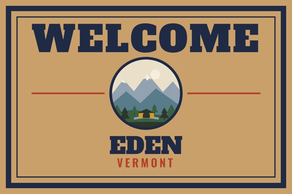 Eden Welcome Doormat artwork detail