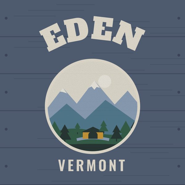 Eden Hometown Wood Sign artwork detail