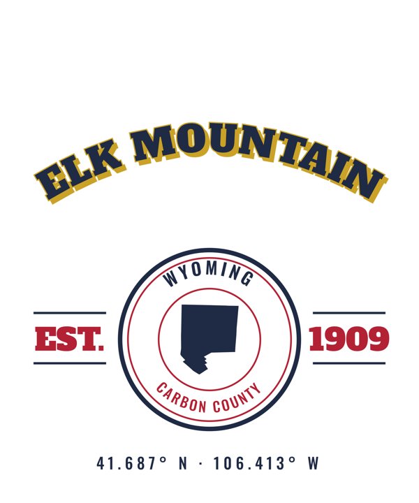 Elk Mountain Market Tote artwork detail