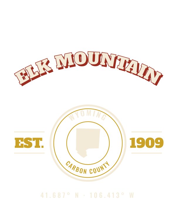 Elk Mountain Est. Tee artwork detail