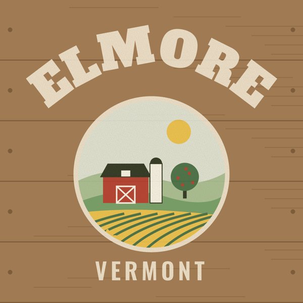 Elmore Hometown Wood Sign artwork detail