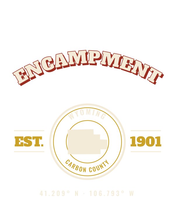 Encampment Varsity Crewneck artwork detail