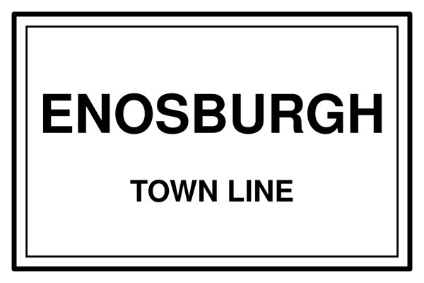 Enosburgh Cork Coaster artwork detail