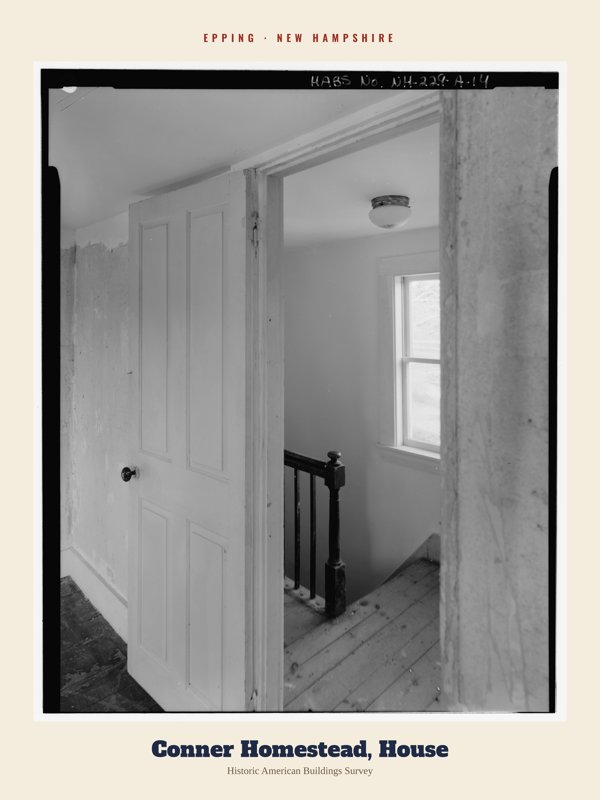 Epping Conner Homestead, House Archive Print artwork detail