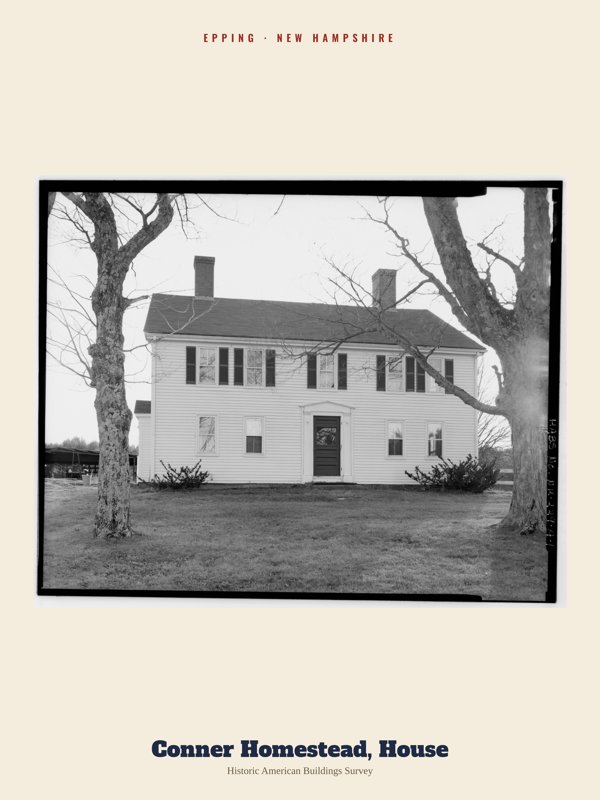 Epping Conner Homestead, House Archive Print artwork detail