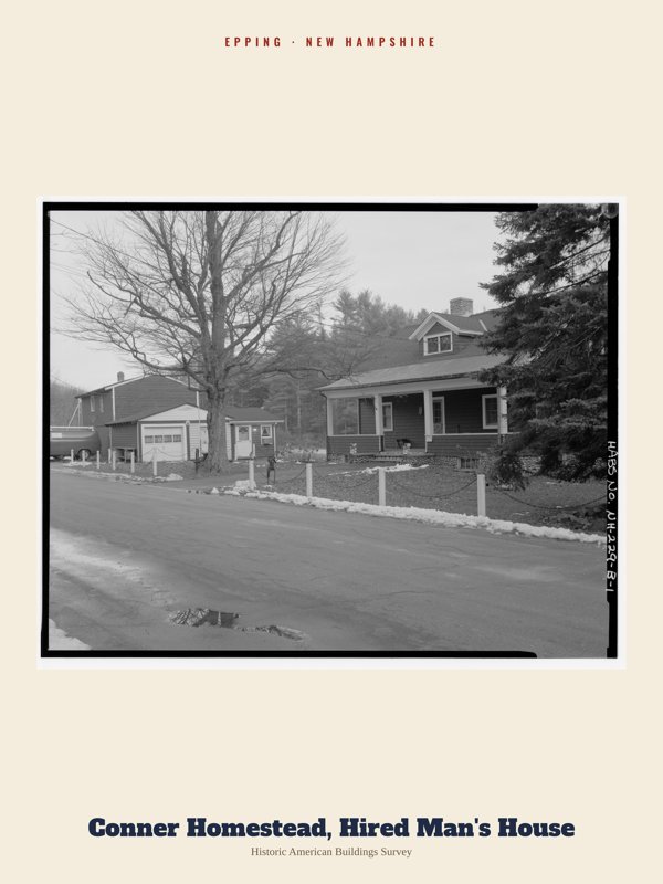 Epping Conner Homestead, Hired Man's House Archive Print artwork detail