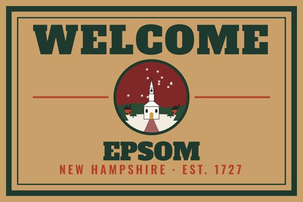 Epsom Welcome Doormat artwork detail