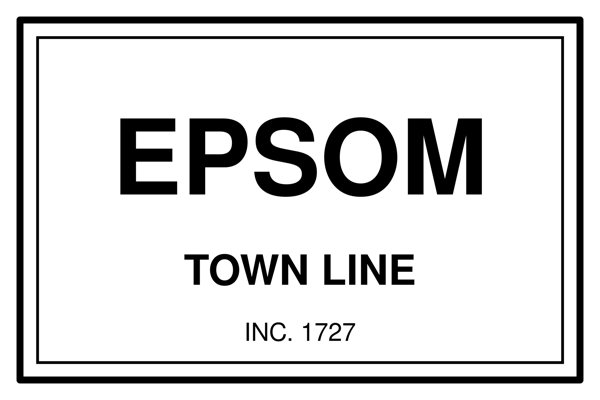 Epsom Town Line Mug artwork detail