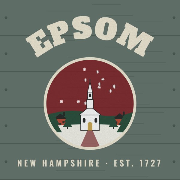 Epsom Hometown Wood Sign artwork detail