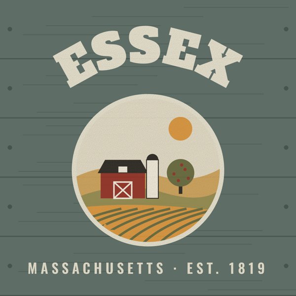 Essex Hometown Wood Sign artwork detail