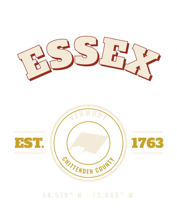 Essex Est. Tee artwork detail