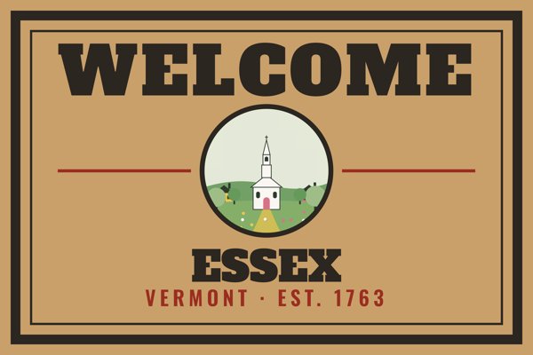 Essex Welcome Doormat artwork detail