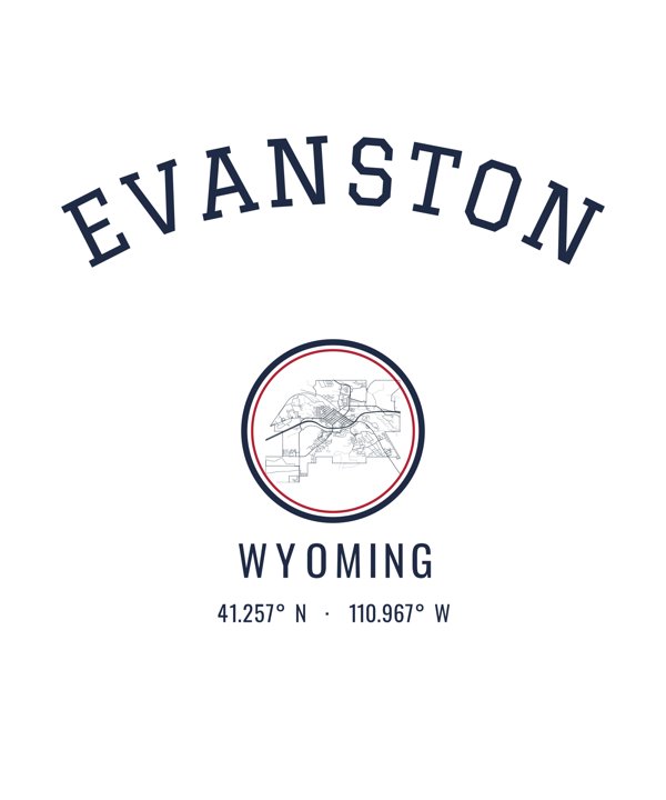 Evanston Hometown Ornament artwork detail