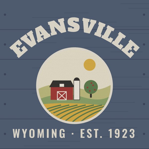 Evansville Hometown Wood Sign artwork detail