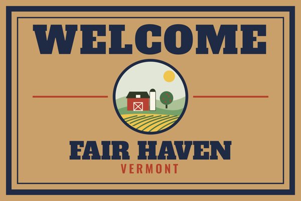 Fair Haven Welcome Doormat artwork detail