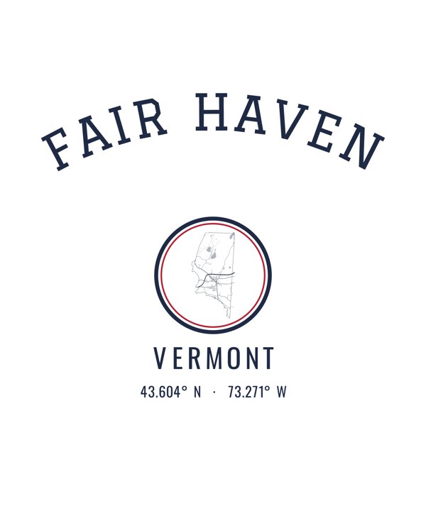 Fair Haven Hometown Ornament artwork detail