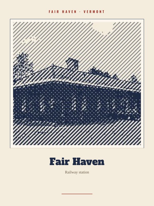 Fair Haven Fair Haven Landmark Print artwork detail