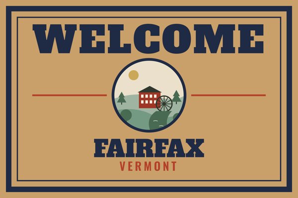 Fairfax Welcome Doormat artwork detail