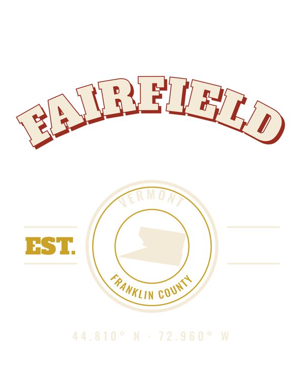 Fairfield Est. Tee artwork detail