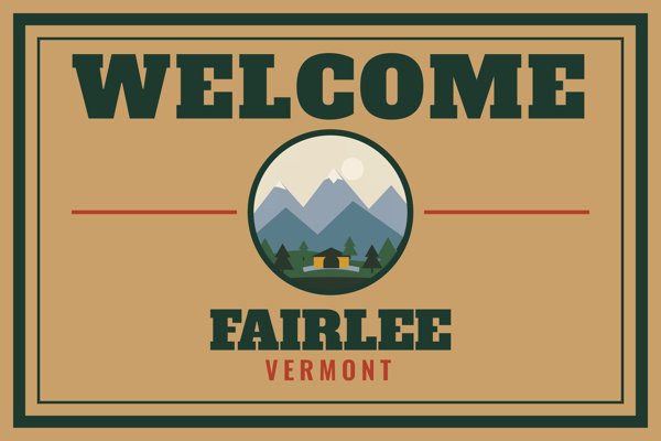 Fairlee Welcome Doormat artwork detail