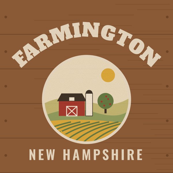 Farmington Hometown Wood Sign artwork detail