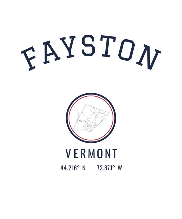 Fayston Hometown Ornament artwork detail