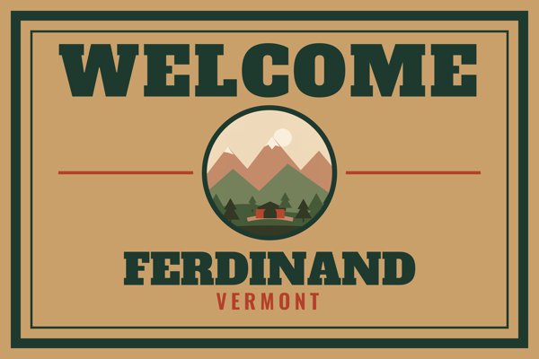 Ferdinand Welcome Doormat artwork detail