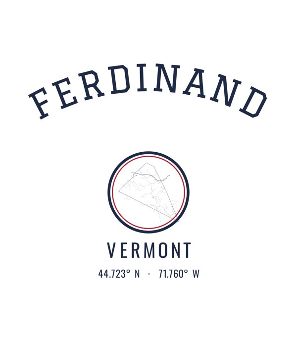 Ferdinand Hometown Ornament artwork detail
