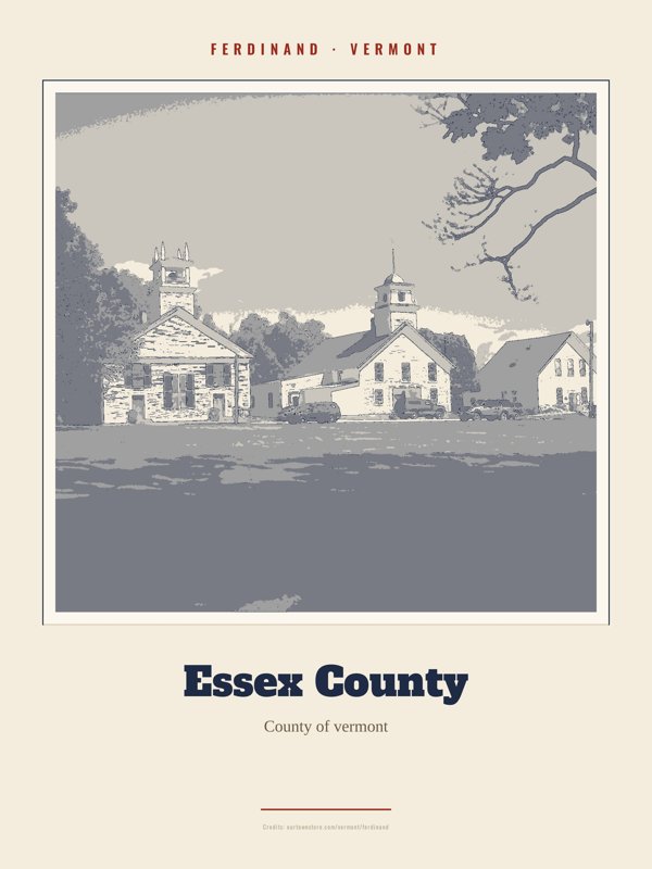 Ferdinand Essex County Landmark Print artwork detail